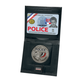 Porte carte avec grade et médaille