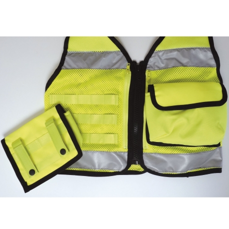 Gilet porte-outils multinormes jaune fluorescent