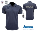 Polo police nationale cooldry  bleu