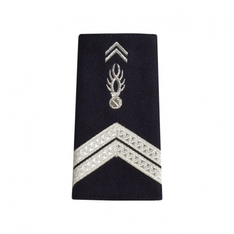 Gendarmerie Maritime, Grade 5x5 5 Galons, Velcro 5x5 Major