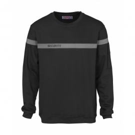 Sweat-shirt sécurité bande grise